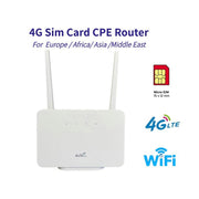 Asian Version 4G CPE Wireless Plug-In Mobile Router Network Cable Mobile WiFi, EU Plug