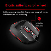 ZELOTES C19 12-Keys Ergonomic Programming Custom Wired Mouse(Black)