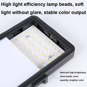 8-inch Light + Gimbal + Telescopic Tripod Desktop Live Square Beauty Fill Light