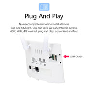 D311-R 4G CPE SIM Card Mobile Wireless Router Antenna Detachable, EU Plug