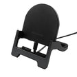 15W Desktop Vertical Cell Phone Wireless Charging Stand(Black) - Wireless Charger Holders by PMC Jewellery | Online Shopping South Africa | PMC Jewellery | Buy Now Pay Later Mobicred