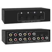 VSW41 AV 4-input 1-output RCA Lotus Interface Audio and Video Switcher