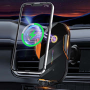 C3 Car Infrared Sensor Auto Opening And Closing Wireless Charging Cell Phone Holder(Black)