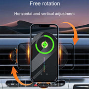 C3 Car Infrared Sensor Auto Opening And Closing Wireless Charging Cell Phone Holder(Black)