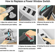 For Volkswagen 255959855B Car Window Lift Electric Control Switch