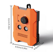 Ultrasonic Bark Stopper Anti-barking Dog Training Device With 3 Modes(Orange)