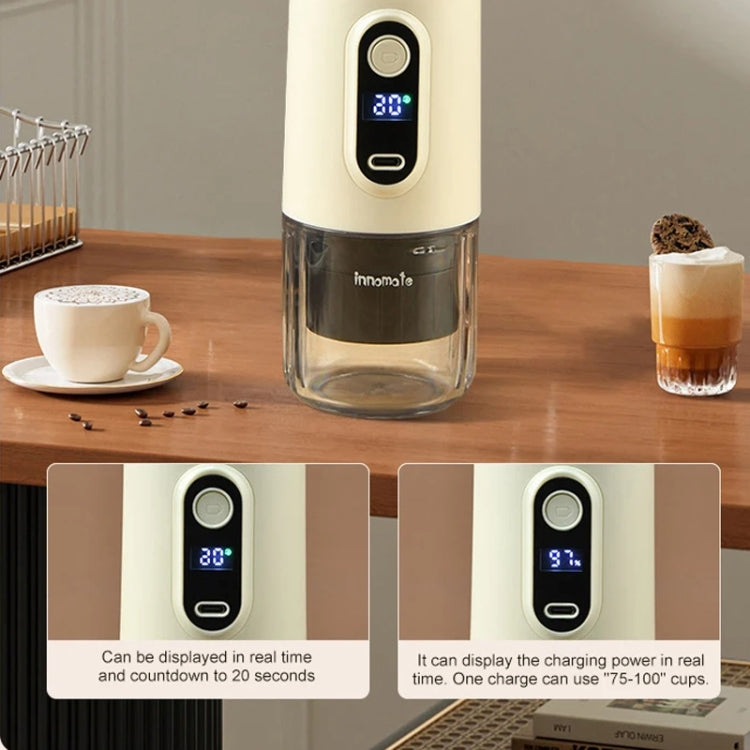 Wireless Portable Coffee Machine Compatible With Ground Coffee & NS Capsule(Beige)