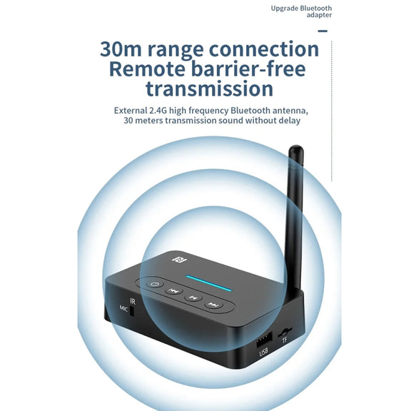 D9 2-in-1 Old-fashioned Audio Car Bluetooth Receiver Transmitter NFC Music Bluetooth Adapter