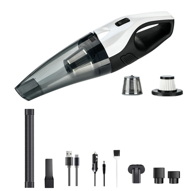 Car Handheld Portable Vacuum Cleaner With Strong Suction, Specifications: Wired + Charging 7.4V