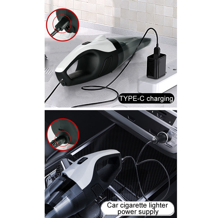 Car Handheld Portable Vacuum Cleaner With Strong Suction, Specifications: Wired + Charging 7.4V