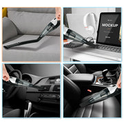 Car Handheld Portable Vacuum Cleaner With Strong Suction, Specifications: Wired + Charging 7.4V