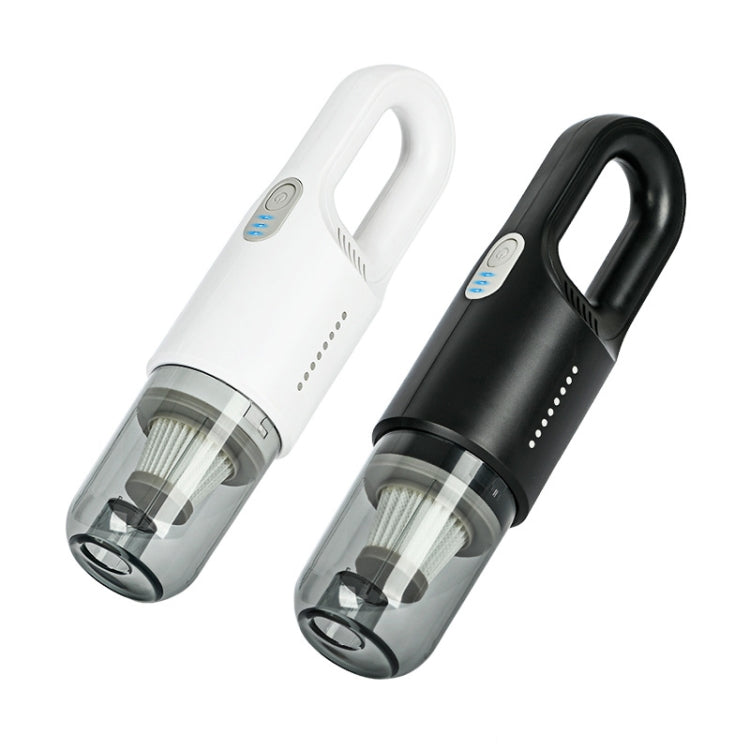 Wireless Car-mounted High-power Suction Handheld Vacuum Cleaner, Color: White 7.4V
