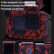 For GOPro HERO13 Black Camera Stickers Body Protective Film, Style: 13 Snake Scale Black