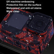 For GOPro HERO13 Black Camera Stickers Body Protective Film, Style: 14 Snake Scale White