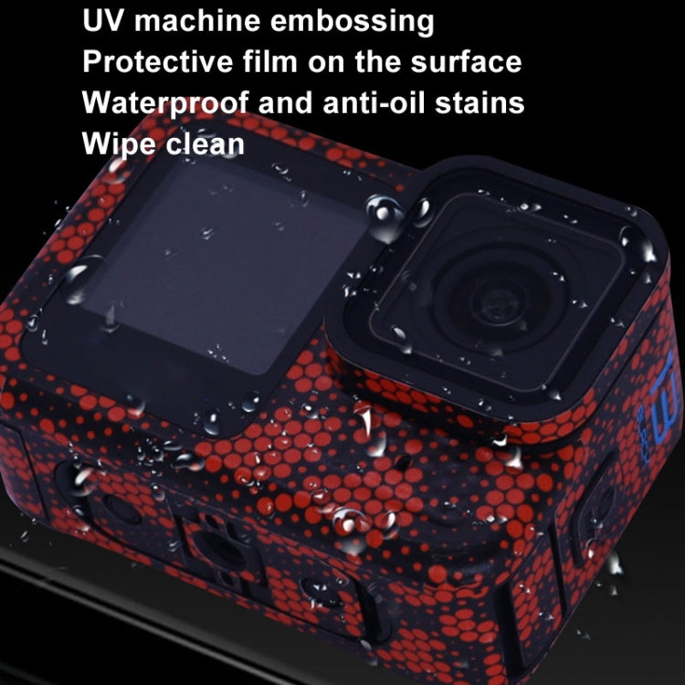 For GOPro HERO13 Black Camera Stickers Body Protective Film, Style: 11 Circuit Red