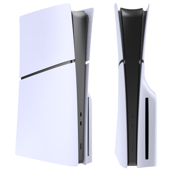 For PS5 Slim Replacement Faceplate Shell Detachable Protective Case, Model: Disc Edition White