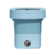 Fully Automatic Mini Foldable Washing Machine With Dehydration Function, Size: EU Plug(Blue)