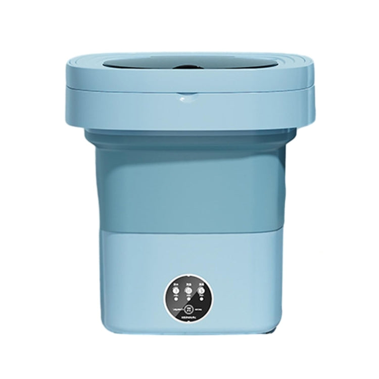 Fully Automatic Mini Foldable Washing Machine With Dehydration Function, Size: UK Plug(Blue)
