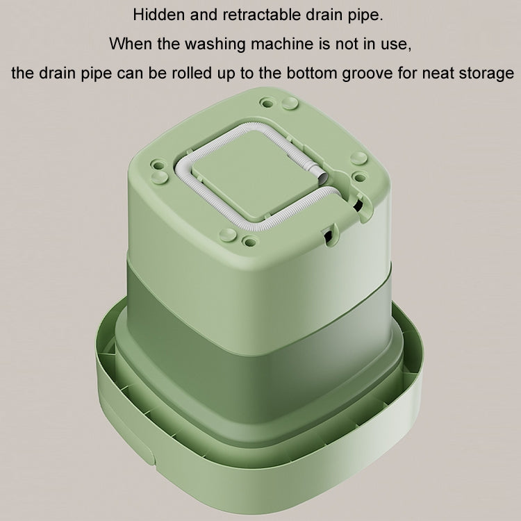Fully Automatic Mini Foldable Washing Machine With Dehydration Function, Size: UK Plug(Pink)