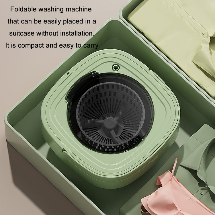 Fully Automatic Mini Foldable Washing Machine With Dehydration Function, Size: EU Plug(Blue)