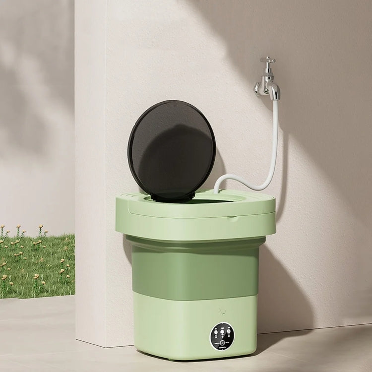 Fully Automatic Mini Foldable Washing Machine With Dehydration Function, Size: UK Plug(Pink)