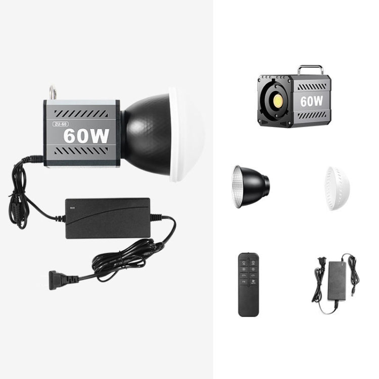 Desiontal ZU-60 60W Hand-Held Camera Light High Power Fill Light, EU Plug, Spec: Standard