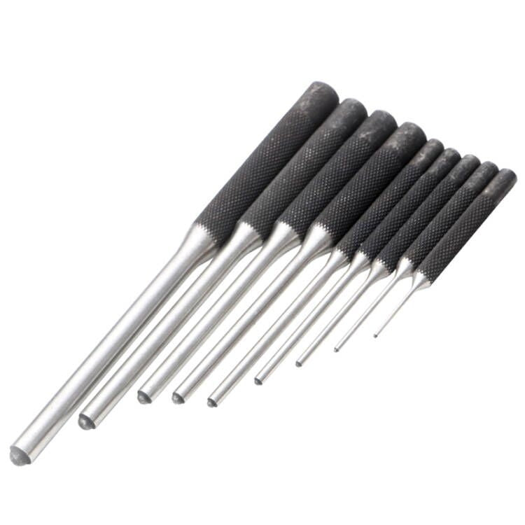 9-in-1 Heavy Duty Roll Pin Punch Set Round Punch Removal Tools, Spec: with Hammer
