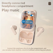 IB G9 Slider Bluetooth Earbuds With Smart Touch-Control Color Screen Supports APP And Multiple Languages(Black)