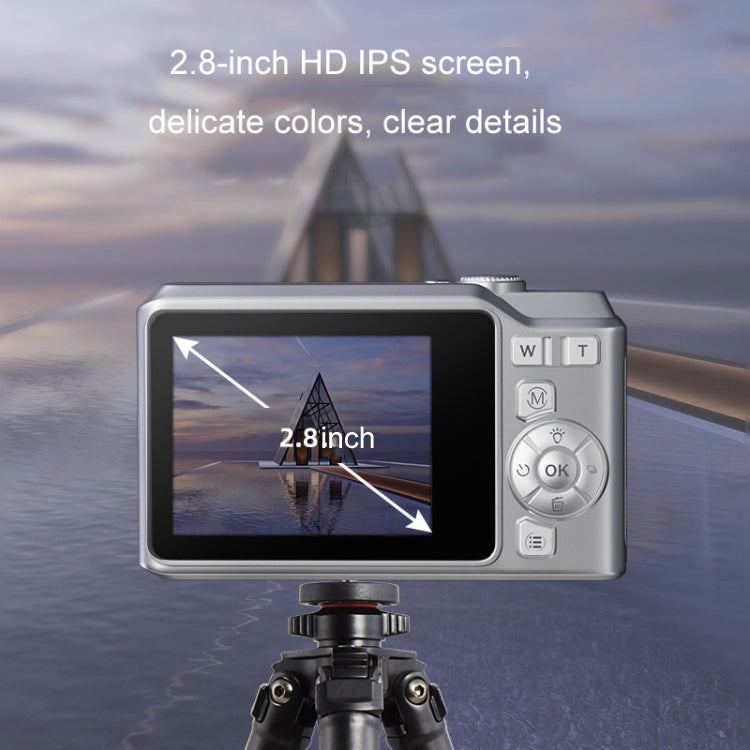 1080P HD Student Retro Digital Card Camera, Color: White