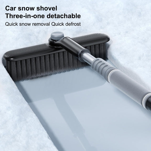 Multifunctional Car Defrosting Snow Shovel, Color: Black Boxed