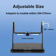 Punch-free Desktop Metal Adjustable Projector Stand(Black)