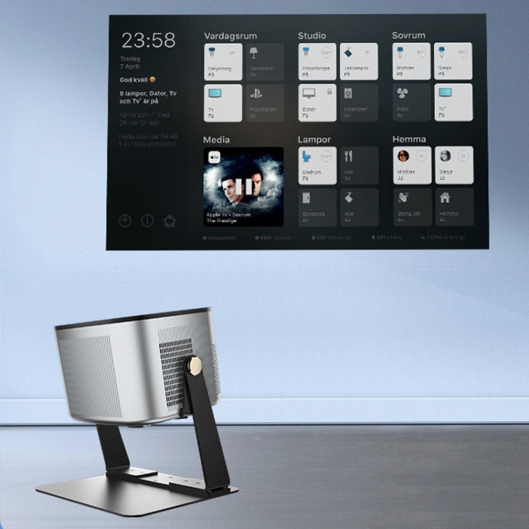 Punch-free Desktop Metal Adjustable Projector Stand(Black)