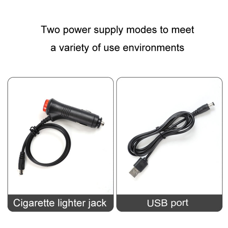 Eight-Color LED Voice Control Car Music Rhythm Atmosphere Light, Specification: 5V USB With Switch APP