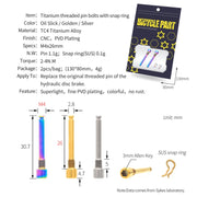 Mountain Road Bicycle Titanium Alloy Retaining Spring, Color: Steel Circlip Titanium