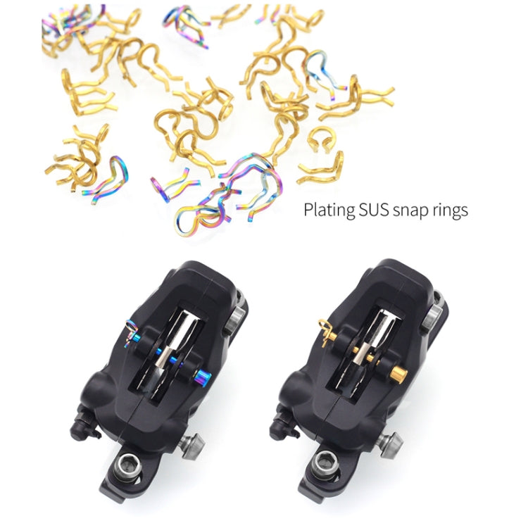 Mountain Road Bicycle Titanium Alloy Retaining Spring, Color: Steel Circlip Colorful