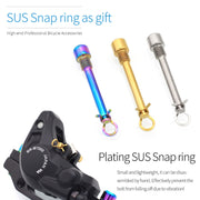 Mountain Road Bicycle Titanium Alloy Clip Pad Latch With Retaining Spring, Color: Pin + Circlip Colorful