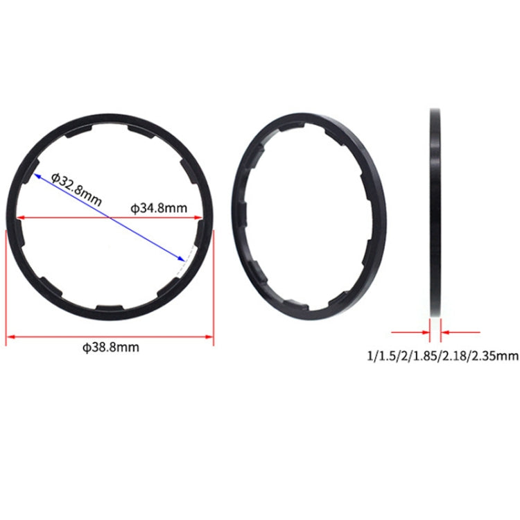 Bicycle Hub Freehub Slotted Flywheel Gasket, Size: 1mm
