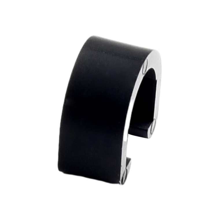 50pcs Bicycle Brake Gearshift Cable Tube Fixing Plastic C-shaped Buckle(Black)