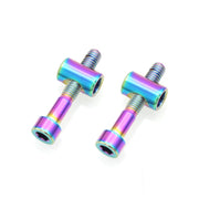 Bicycle Titanium Alloy Seat Post Locking Screws, Color: M6x35 Colorful