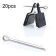 20pcs Bicycle Brake Pad Stainless Steel Open Pin(Silver) - Others by PMc TechLife | Online Shopping South Africa | PMc TechLife | Buy Now Pay Later Mobicred