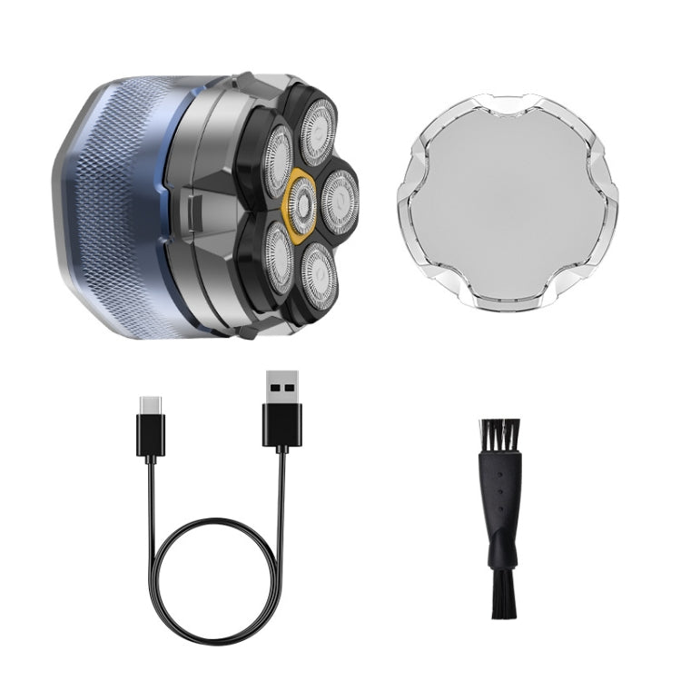 Magnetic Intelligent Six-Blade Washable Electric Shaver(USB)