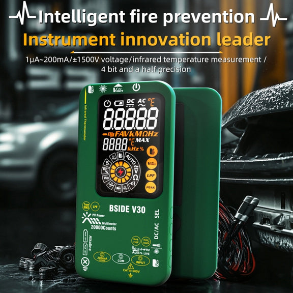 BSIDE V30 Intelligent Colorful Screen PV Multimeter Infrared Thermometer