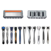 2pcs /Pack Six Blade OpenBack System Skin Razor Refills for Men