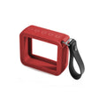 For JBL GO 2 Speaker Silicone Cover with PU Hand Strap Anti-lost Audio Protective Case(Red) - Protective Case by PMc TechLife | Online Shopping South Africa | PMc TechLife | Buy Now Pay Later Mobicred