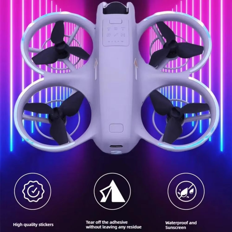 For DJI Neo Luminous Stickers Night Glow Cool Film(Pink)