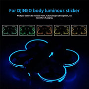 For DJI Neo Luminous Stickers Night Glow Cool Film(Pink)