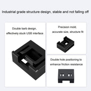 USB Removable Sealing Plug Ddustproof Hidden Anti-Theft Safety Lock(10 Plug+1 Key)