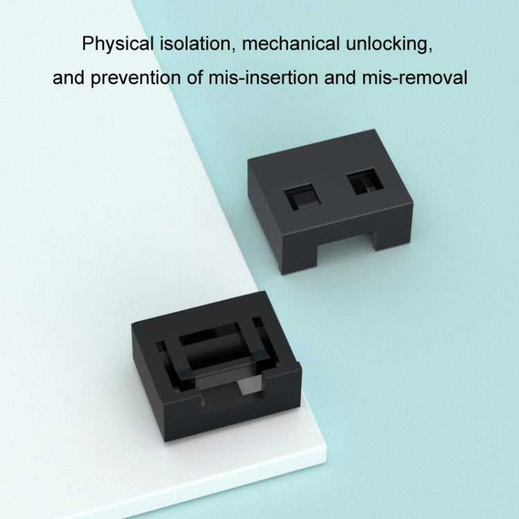 USB Removable Sealing Plug Ddustproof Hidden Anti-Theft Safety Lock(10 Plug+1 Key)