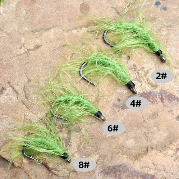 Single Hook Imitation Aquatic Grass Fishing Hooks Grass Hooks(8#)