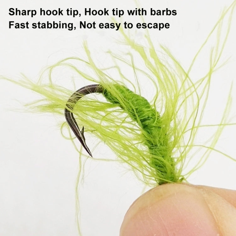 4pcs /Box Hooks Imitation Aquatic Grass Fishing Hooks Grass Hooks(10#)